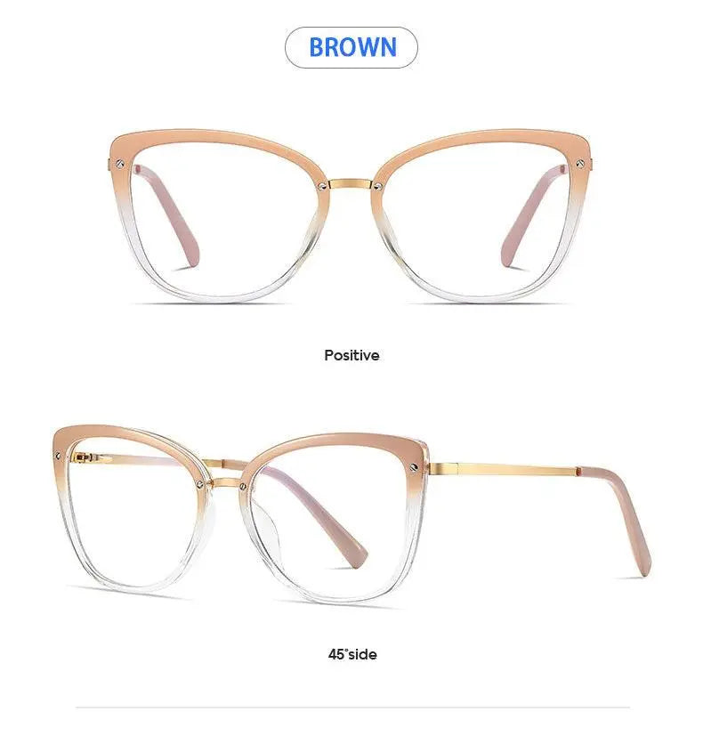 Women's Square Full Rim TR90 Prescription Glasses 2076 — view 19 | Rx Spectacle