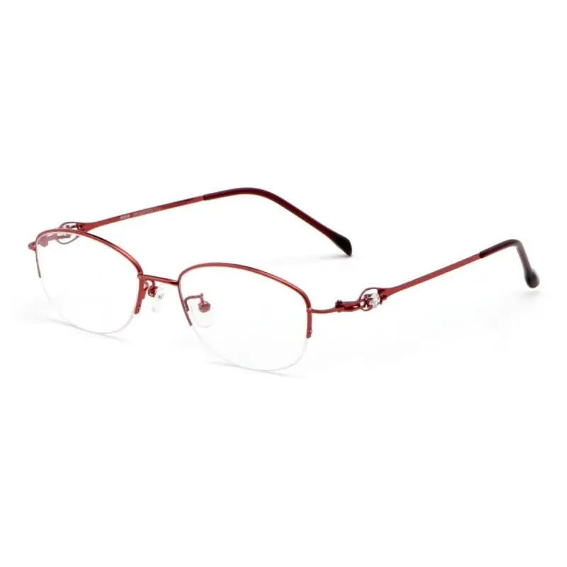 Women's Semi-Rimless Alloy Prescription Glasses 8020Z — view 4 | Rx Spectacle