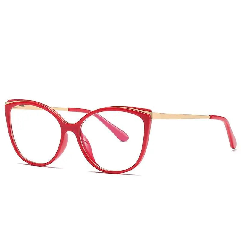 Women's Cat Eye Full Rim Acetate Prescription Glasses 2052 — view 10 | Rx Spectacle