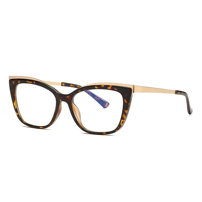 Women's Cat Eye Full Rim TR90 Prescription Glasses 772049 — view 4 | Rx Spectacle