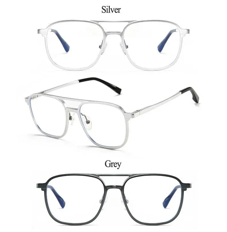 Men's Square Full Rim Alloy Prescription Glasses 6113 — view 14 | Rx Spectacle