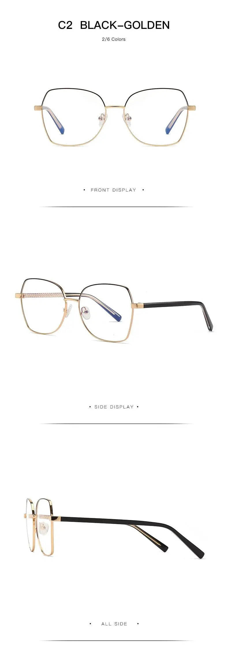 Women's Polygon Full Rim TR90 Prescription Glasses 3004 — view 16 | Rx Spectacle