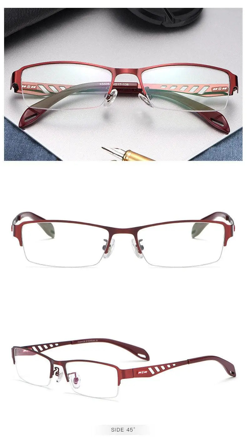Unisex Semi-Rimless TR90 Prescription Glasses Xs505 — view 17 | Rx Spectacle