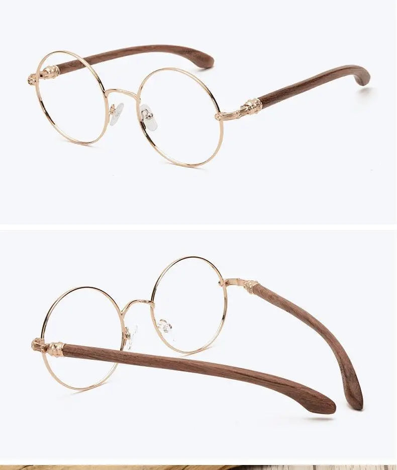 Unisex Round Full Rim Titanium Prescription Glasses 7573 — view 17 | Rx Spectacle