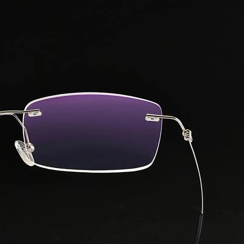 Men's Rimless Alloy Screwless Prescription Glasses S1704 — view 11 | Rx Spectacle