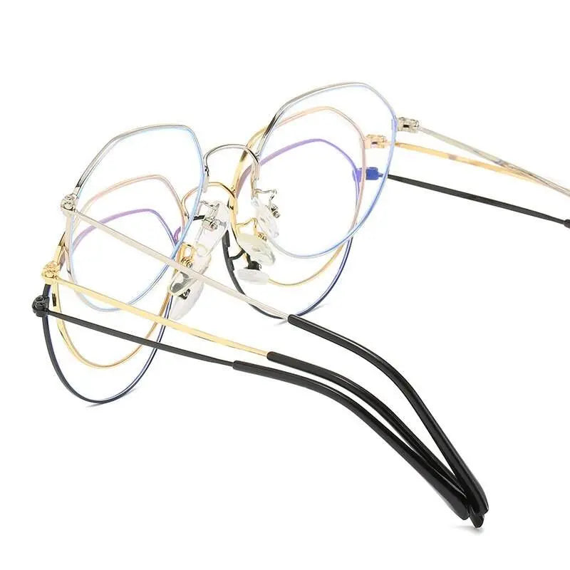 Unisex Round Full Rim Alloy Prescription Glasses 66030 — view 7 | Rx Spectacle