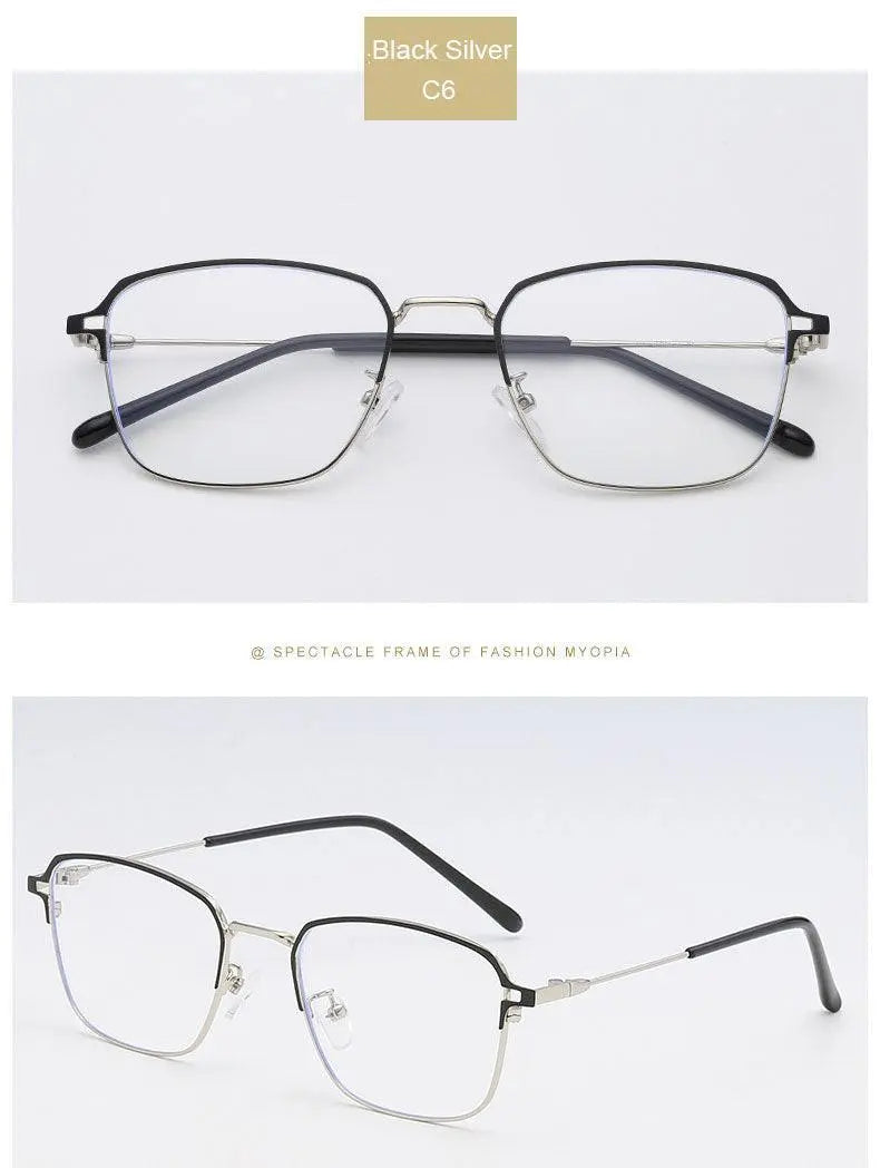 Unisex Square Full Rim Alloy Prescription Glasses 5006 — view 17 | Rx Spectacle