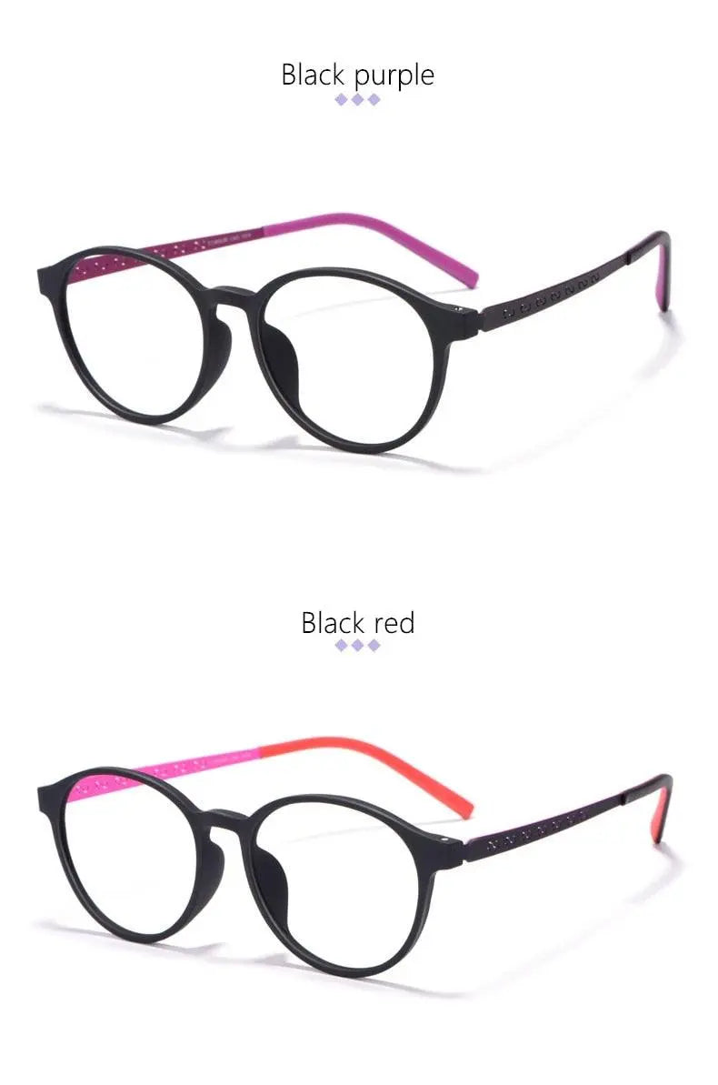Unisex Round Full Rim Titanium Prescription Glasses 8868T — view 15 | Rx Spectacle