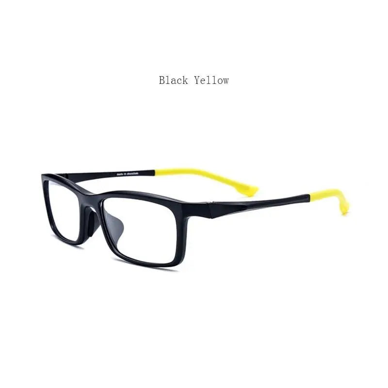 Men's Rectangular Full Rim Titanium Sports Glasses 17209 — view 9 | Rx Spectacle
