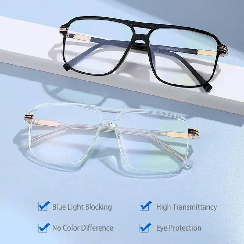Unisex Round Full Rim TR90 Double Bridge Prescription Glasses 260 — view 9 | Rx Spectacle