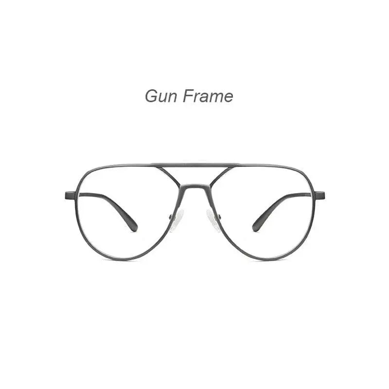 Unisex Oval Full Rim Alloy Prescription Glasses 8685 — view 3 | Rx Spectacle