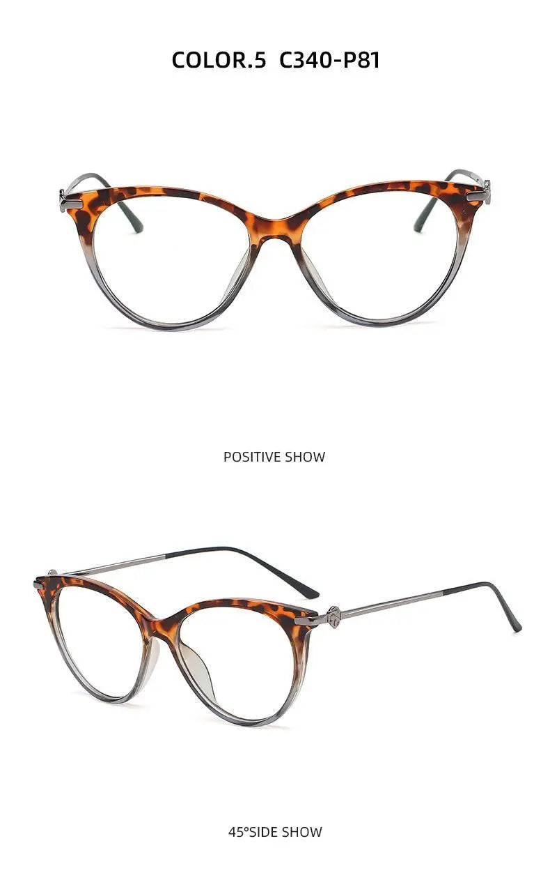 Women's Cat Eye Full Rim TR90 Prescription Glasses Tr2335 — view 16 | Rx Spectacle