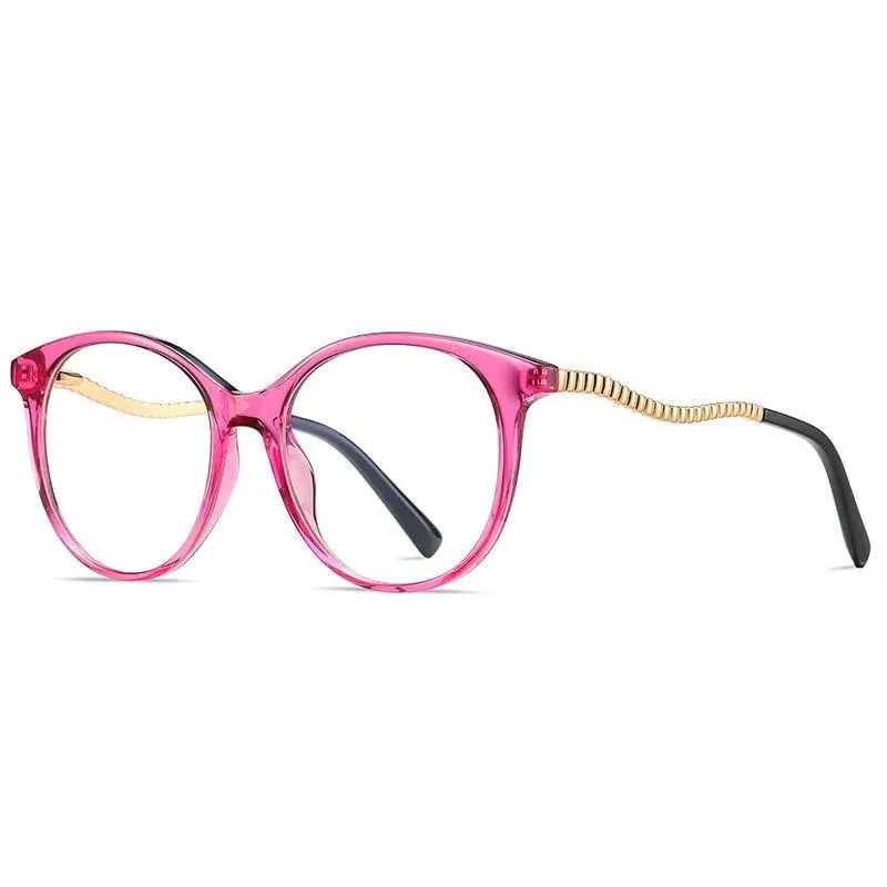 Women's Round Full Rim TR90 Prescription Glasses 2067 — view 9 | Rx Spectacle