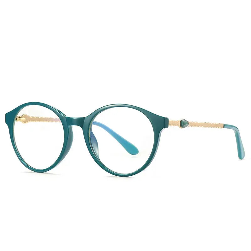 Women's Round Full Rim TR90 Prescription Glasses 942066 — view 5 | Rx Spectacle