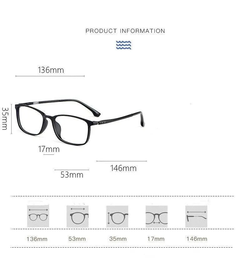 Unisex Full Rim Ultem Prescription Glasses 9801 — view 12 | Rx Spectacle