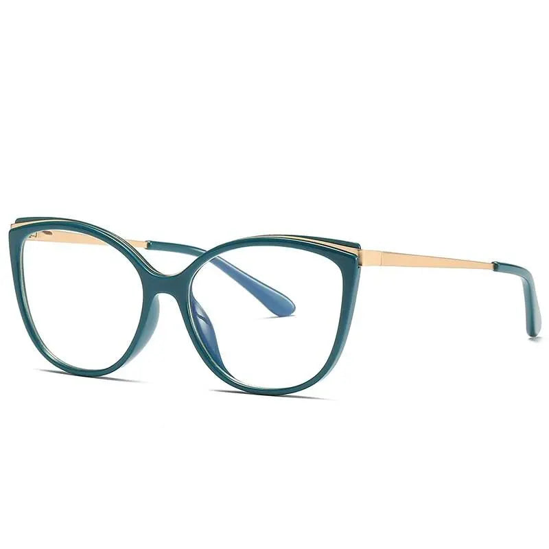 Women's Cat Eye Full Rim Acetate Prescription Glasses 2052 — view 9 | Rx Spectacle
