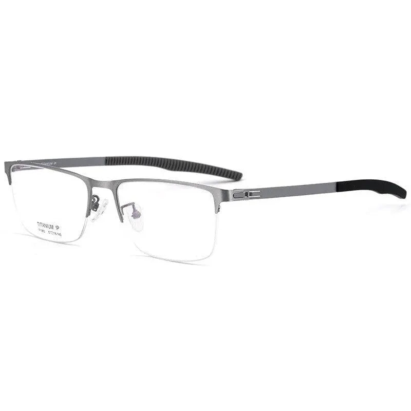 Men's Semi-Rimless Prescription Glasses F1983 — view 2 | Rx Spectacle