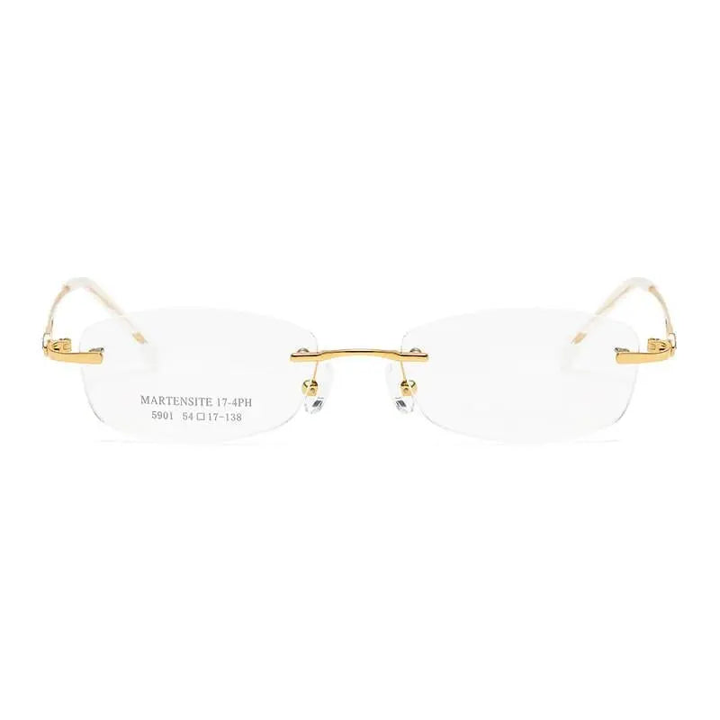 Women's Rimless Titanium Prescription Glasses 5901 — view 6 | Rx Spectacle