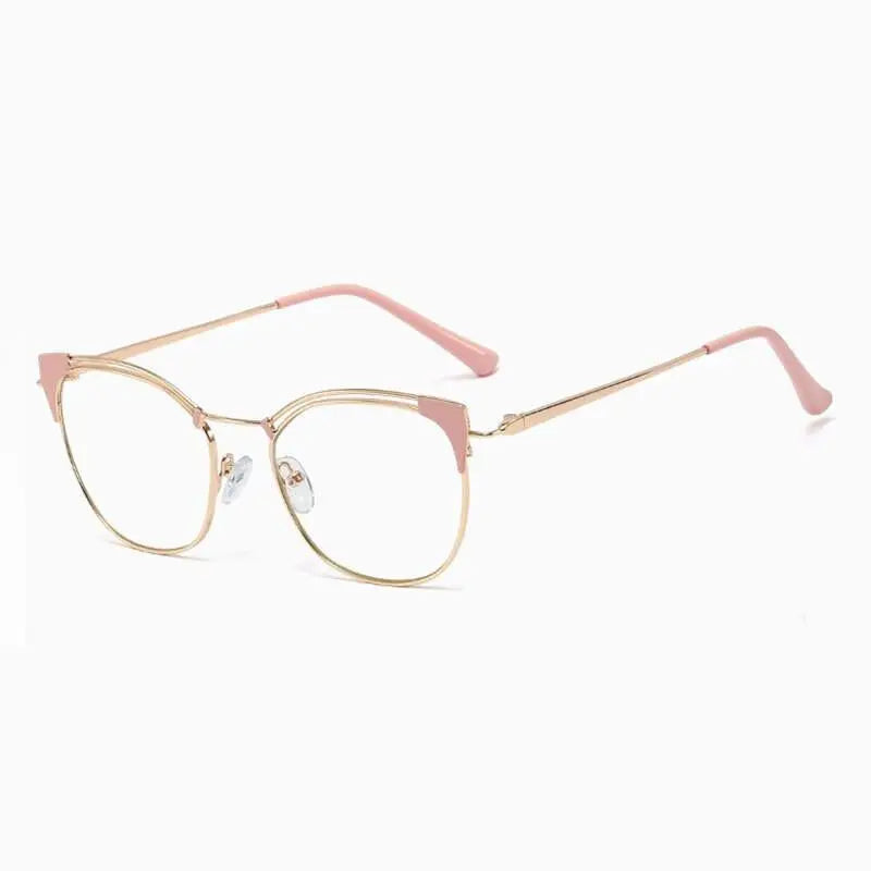 Unisex Cat Eye Full Rim Alloy Prescription Glasses L95537 — view 8 | Rx Spectacle