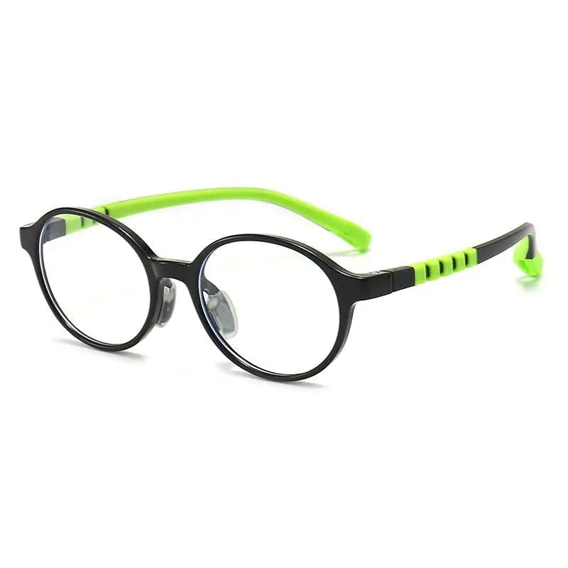 Unisex Round Full Rim Titanium Prescription Glasses Trd108 — view 9 | Rx Spectacle