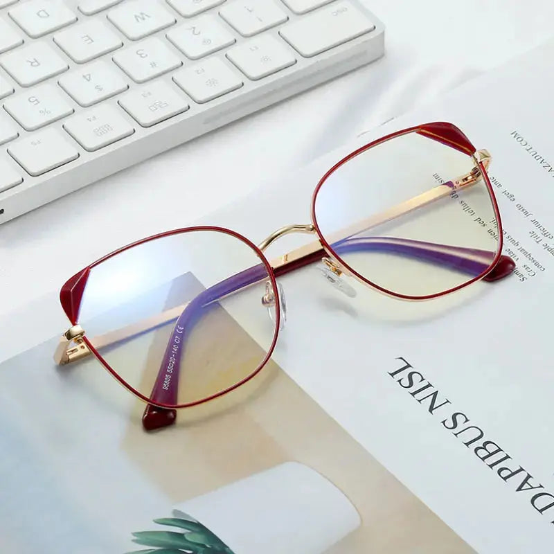 Women's Cat Eye Full Rim TR90 Prescription Glasses 958054 — view 1 | Rx Spectacle