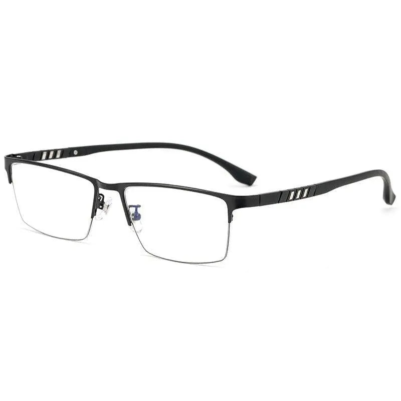 Men's Semi-Rimless Titanium Prescription Glasses P9806 — view 4 | Rx Spectacle