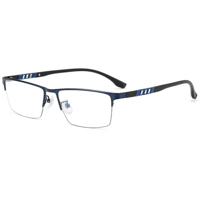 Men's Semi-Rimless Titanium Prescription Glasses P9806 — view 5 | Rx Spectacle