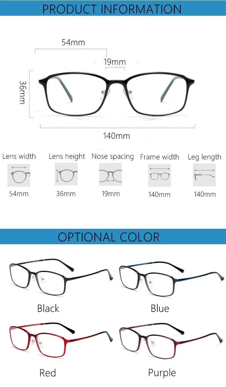 Unisex Full Rim TR90 Prescription Glasses M8003 — view 12 | Rx Spectacle