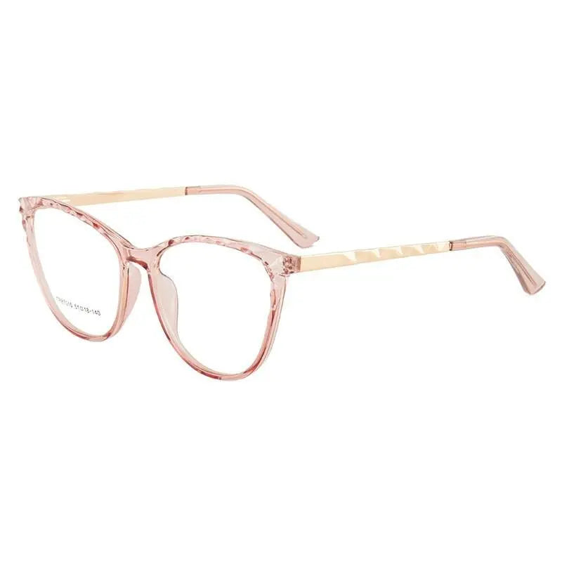 Women's Cat Eye Full Rim TR90 Prescription Glasses 7010 — view 11 | Rx Spectacle