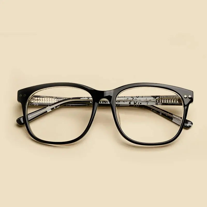 Unisex Square Full Rim Titanium Prescription Glasses 55514 — view 8 | Rx Spectacle