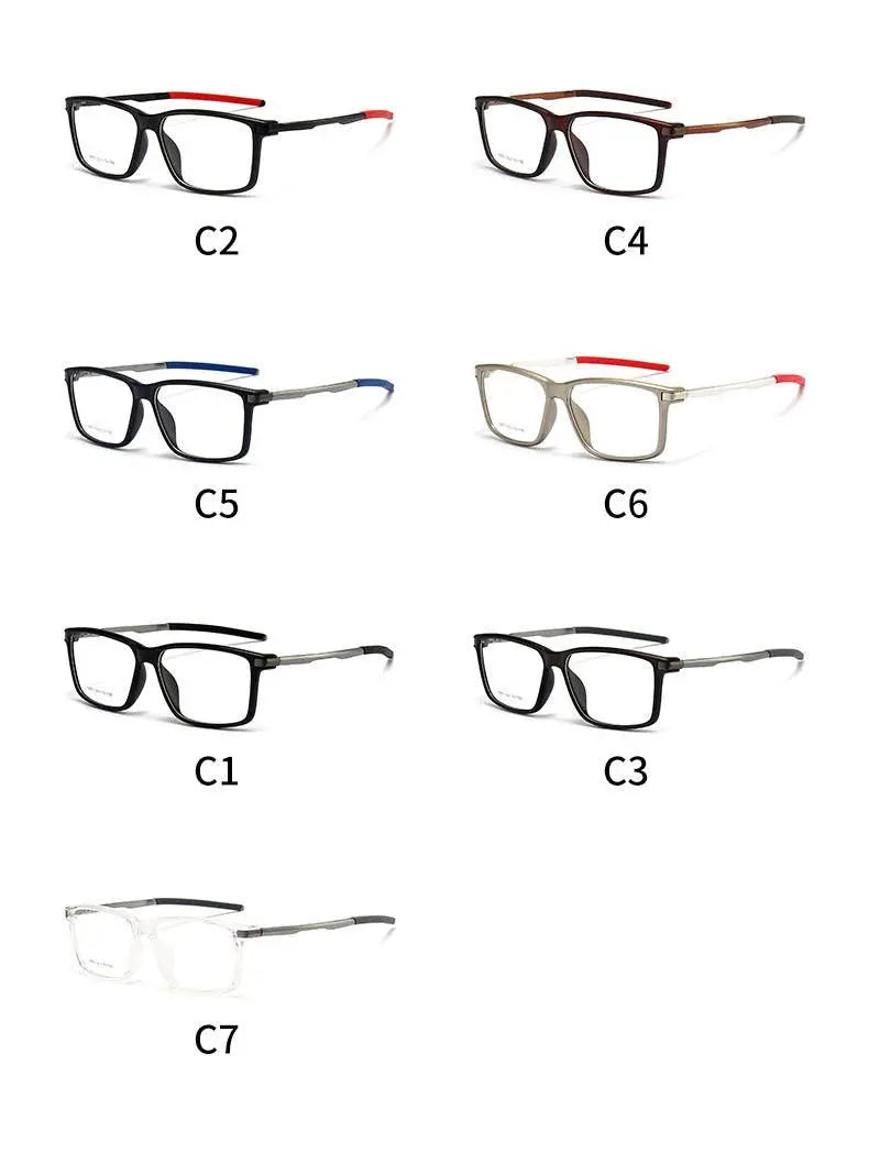 Men's Square Full Rim TR90 Sports Glasses 5851 — view 15 | Rx Spectacle