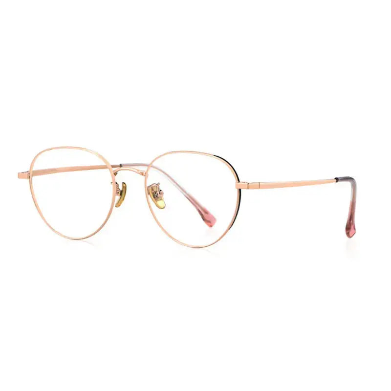 Women's Polygon Full Rim Titanium Prescription Glasses 73927 — view 5 | Rx Spectacle