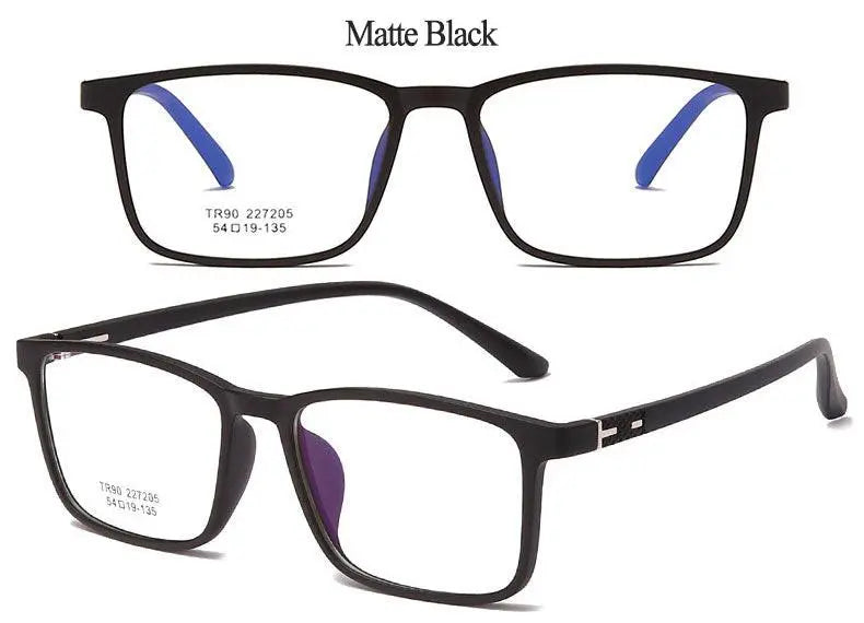 Unisex Rectangular Full Rim TR90 Prescription Glasses 227 — view 21 | Rx Spectacle