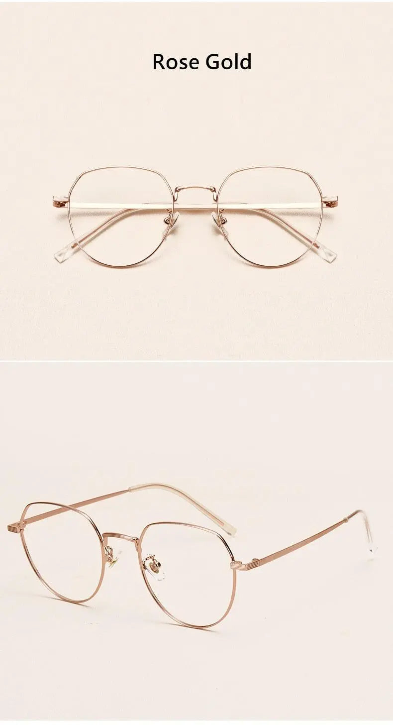 Unisex Round Full Rim Titanium Prescription Glasses 1901 — view 19 | Rx Spectacle