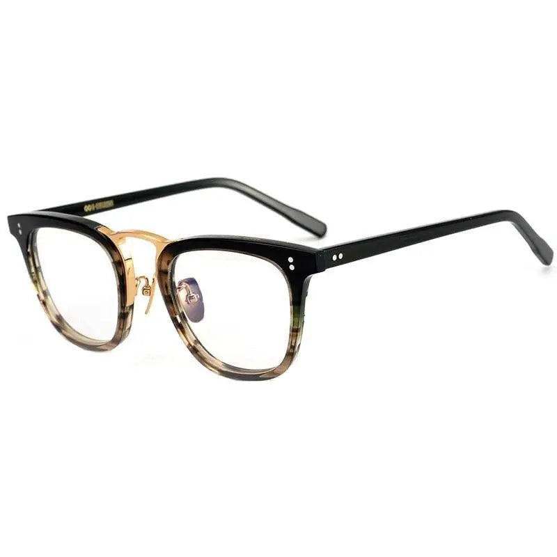 Men's Full Rim Acetate Prescription Glasses Y001 — view 4 | Rx Spectacle