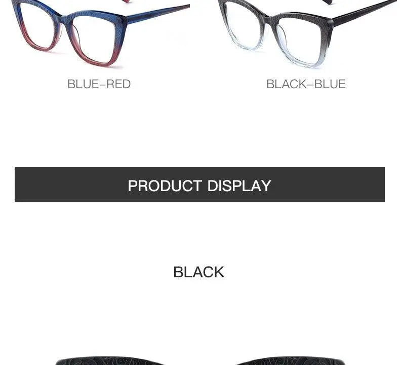 Women's Cat Eye Full Rim Acetate Prescription Glasses Z508 — view 18 | Rx Spectacle