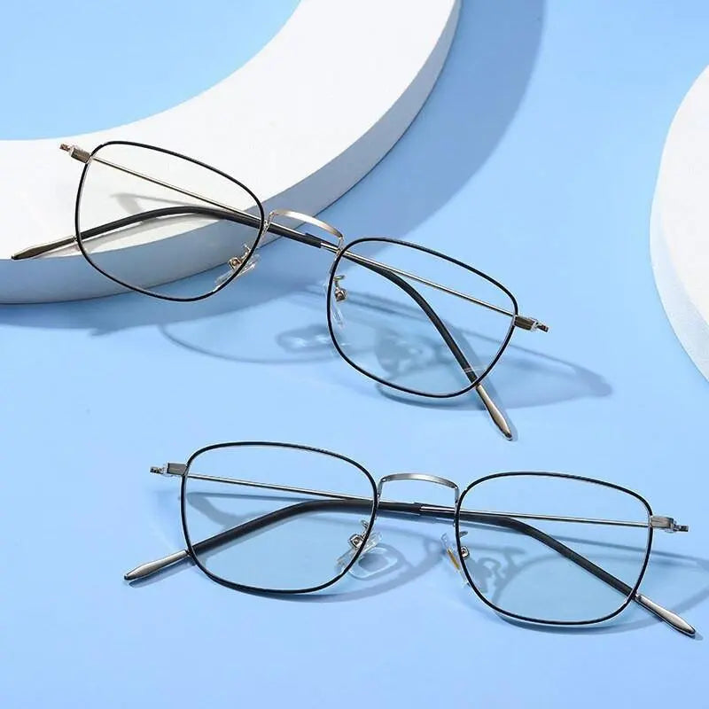Unisex Rectangular Full Rim Alloy Prescription Glasses Zy9951 — view 9 | Rx Spectacle