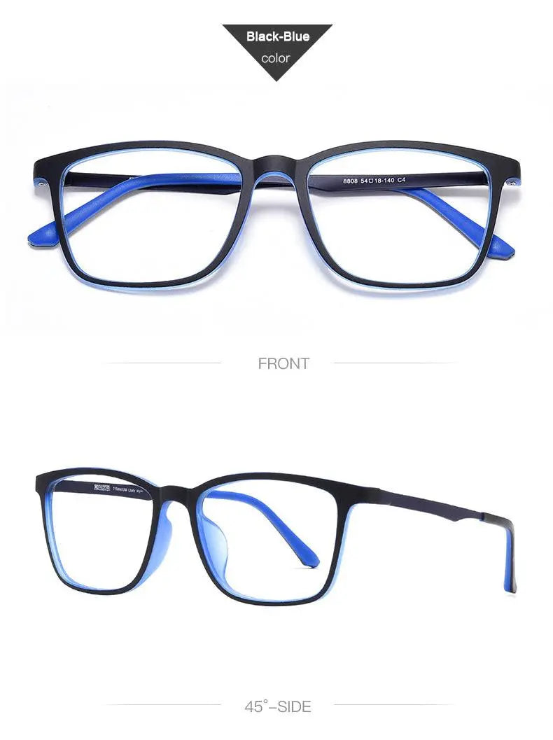 Unisex Square Full Rim Ultem Prescription Glasses 8808 — view 14 | Rx Spectacle
