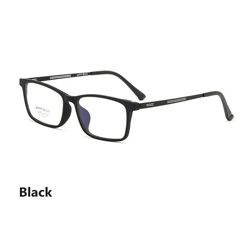 Unisex Square Full Rim Titanium Reading Glasses 9824 — view 5 | Rx Spectacle