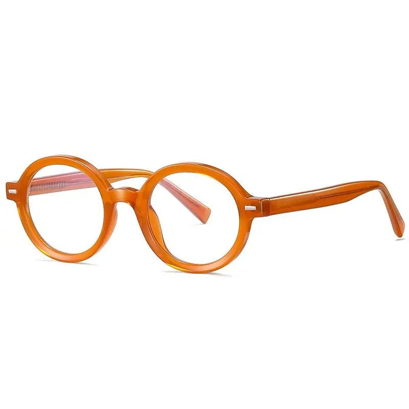 Unisex Round Full Rim Titanium Prescription Glasses 2092 — view 3 | Rx Spectacle