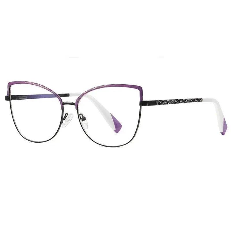 Women's Cat Eye Full Rim TR90 Prescription Glasses 3024 — view 10 | Rx Spectacle