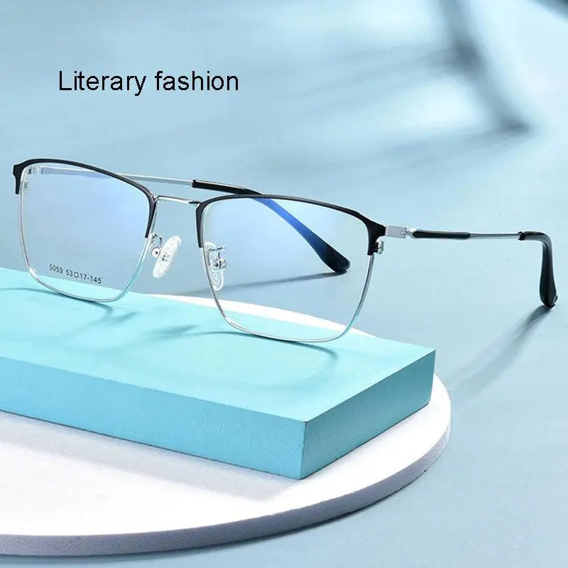 Men's Square Full Rim Acetate Prescription Glasses 5059 — view 5 | Rx Spectacle