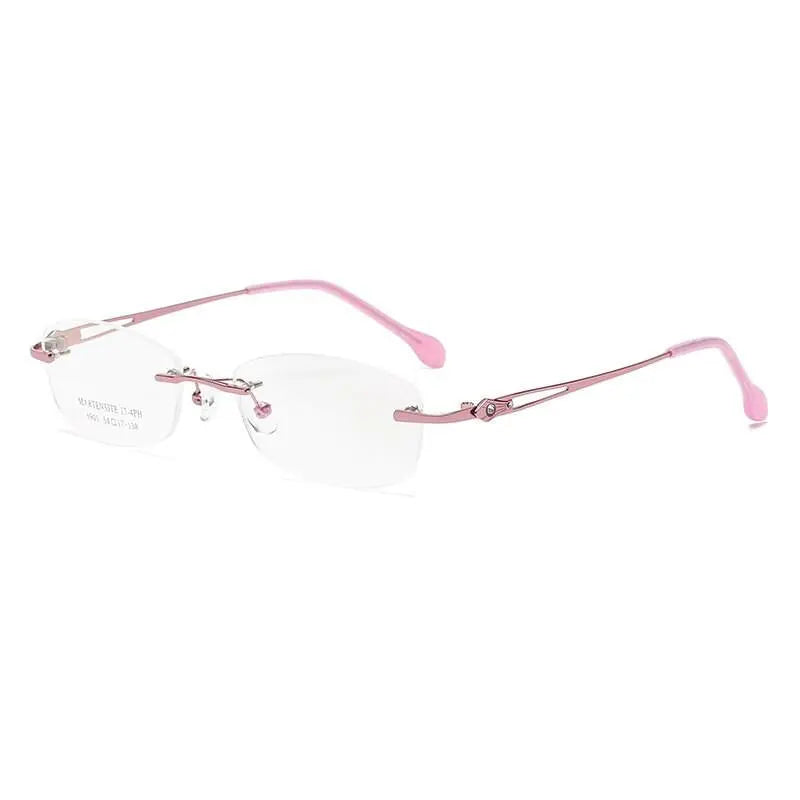 Women's Rimless Titanium Prescription Glasses 5901 — view 12 | Rx Spectacle
