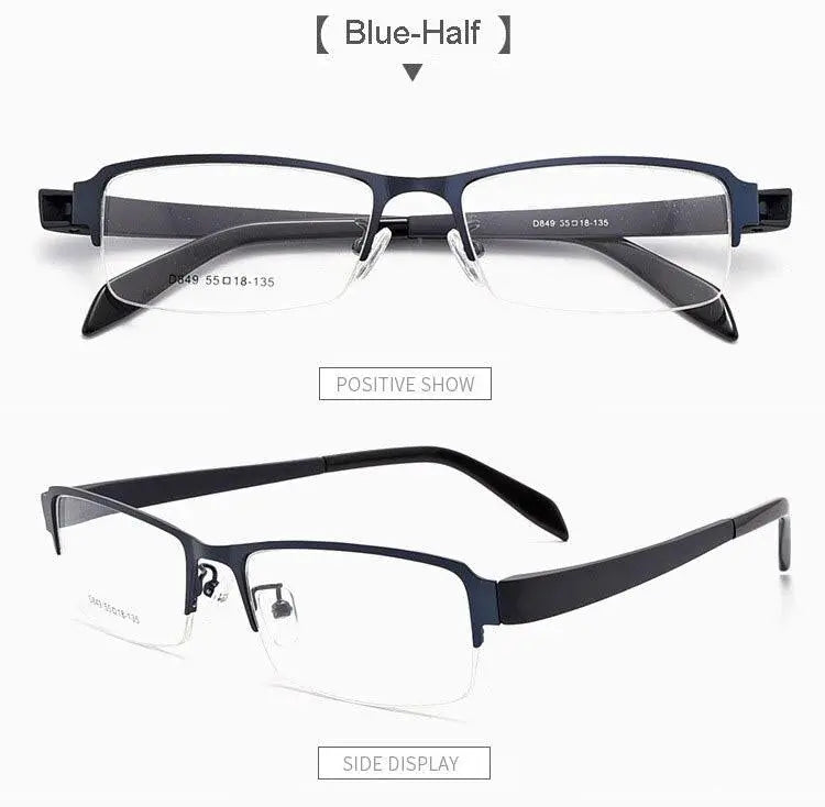 Men's Full Rim Alloy Prescription Glasses D849/D845 — view 18 | Rx Spectacle