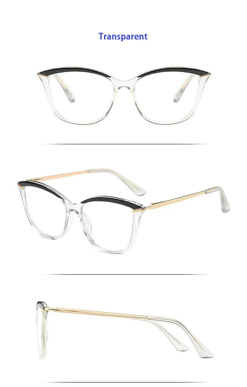Women's Cat Eye Full Rim TR90 Prescription Glasses 2036 — view 16 | Rx Spectacle