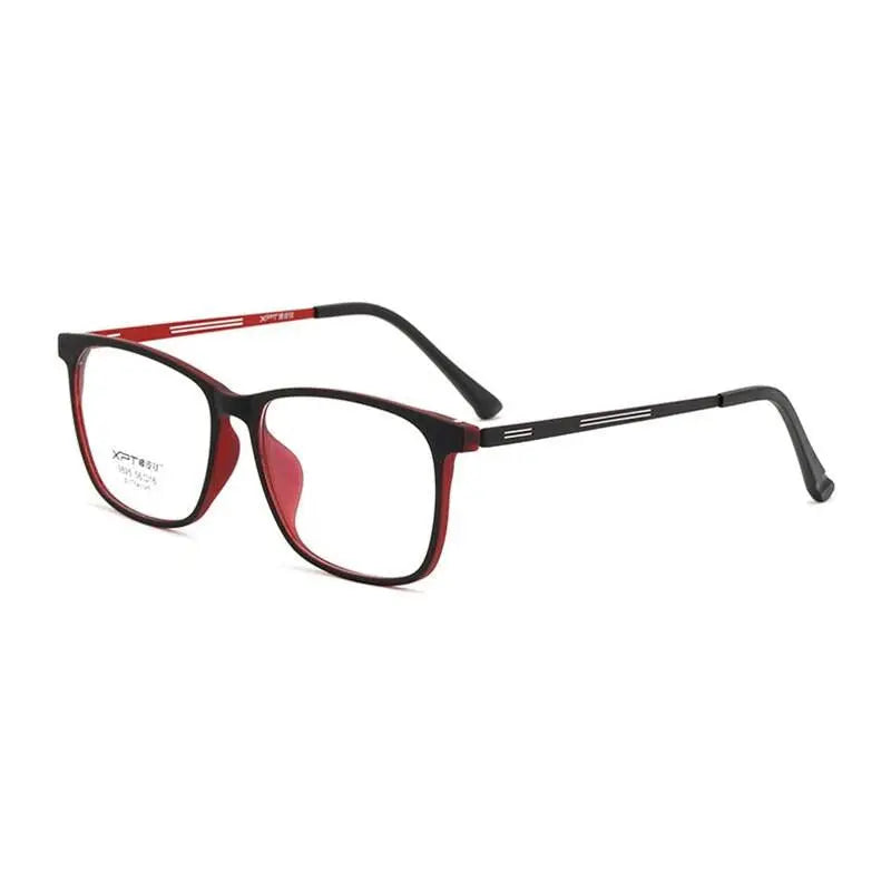 Unisex Square Full Rim Titanium Prescription Glasses 9825 — view 4 | Rx Spectacle