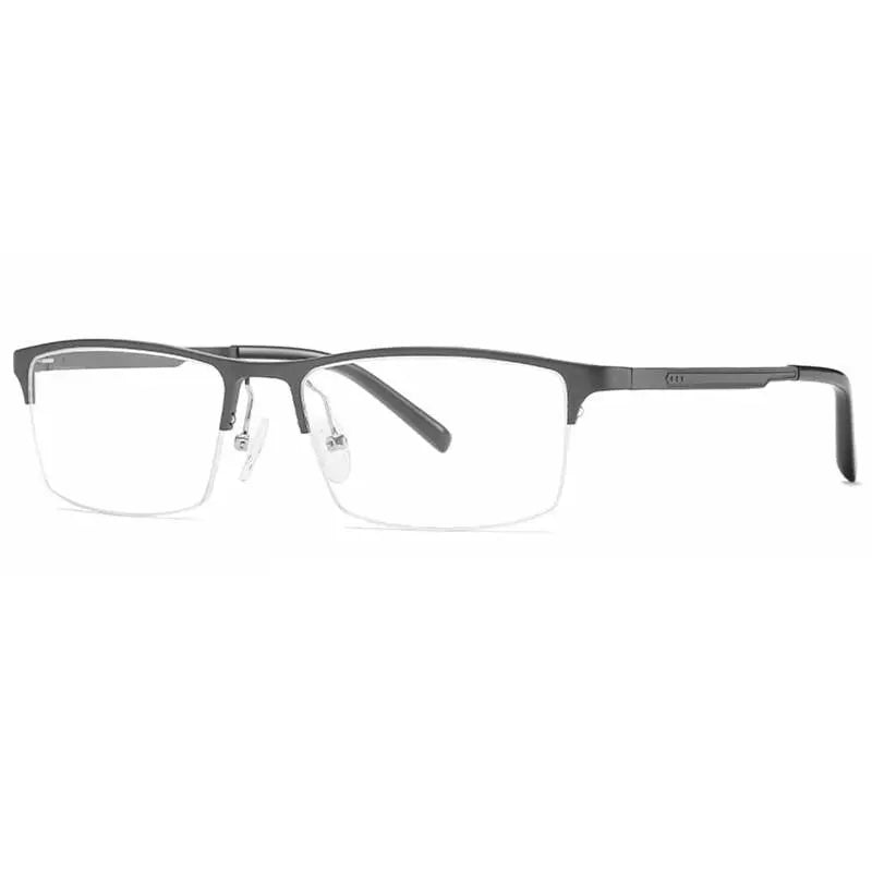 Unisex Square Semi-Rimless Alloy Prescription Glasses CX6342 — view 7 | Rx Spectacle