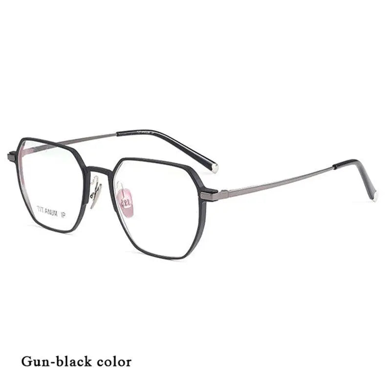 Unisex Full Rim Titanium Prescription Glasses 66004 — view 8 | Rx Spectacle