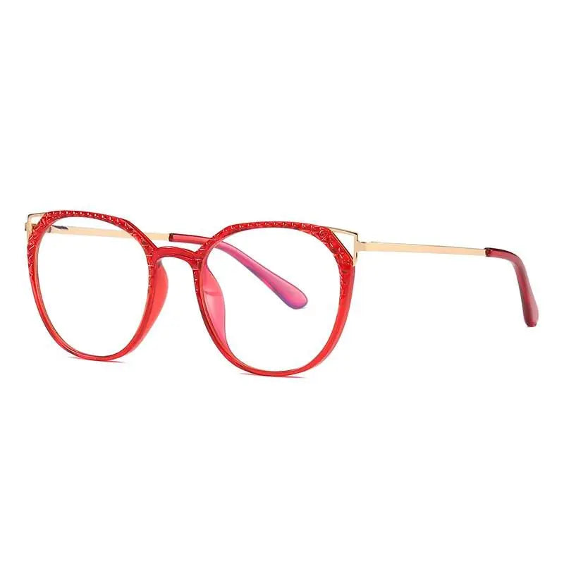Women's Round Full Rim TR90 Prescription Glasses 2054 — view 11 | Rx Spectacle