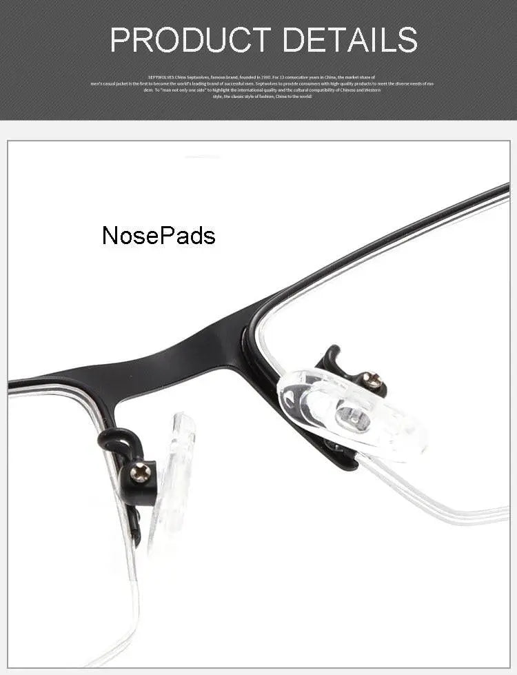 Men's Semi-Rimless TR90 Prescription Glasses — view 14 | Rx Spectacle